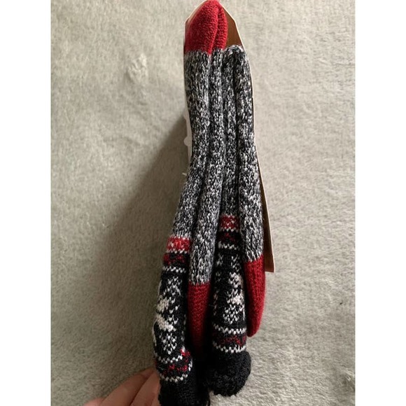 Muk Luks winter socks size 6-11 thermal raw edge insulated thick Nordic - Picture 3 of 6